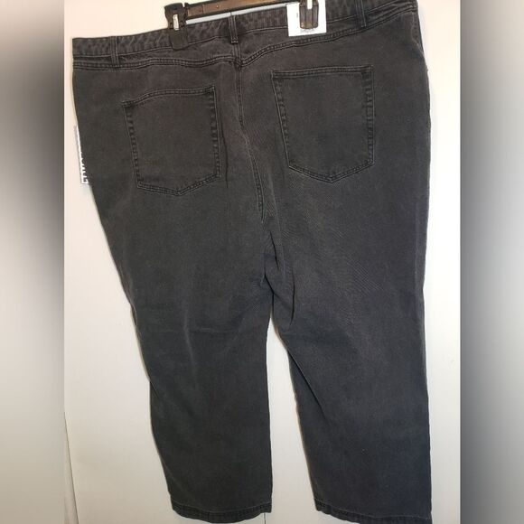 Future Collective X Kahlana Barfield Brown NWT BLACK High Rise Tapered Leg Jeans - Picture 7 of 14